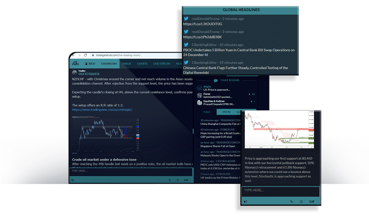 TradeGATEHub, an educational and social trading website, sponsored by Tradeview